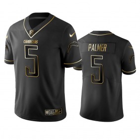 Chargers Josh Palmer Black Golden Edition Vapor Limited Jersey